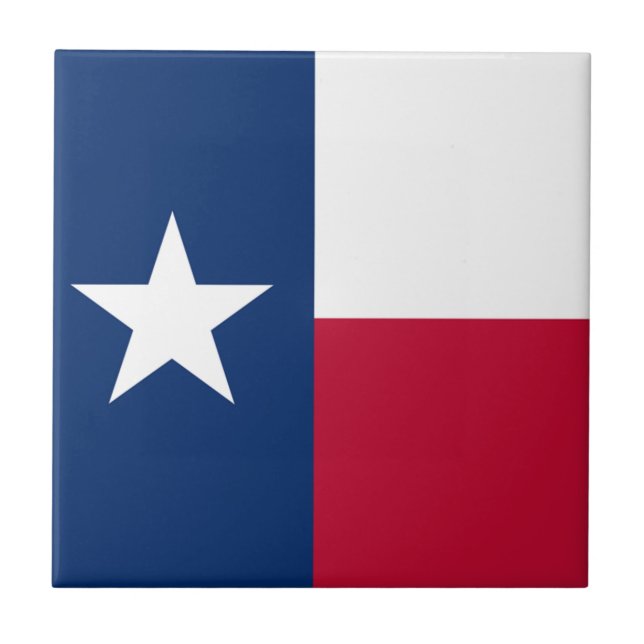 Azulejo De Cerâmica A bandeira solitária de Texas da bandeira da (Frente)