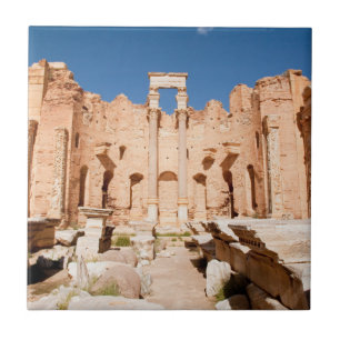 Azulejo De Cerâmica A Basílica de Severo, Leptis Magna, Al Khums 2