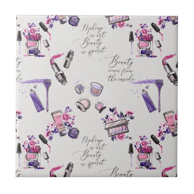 Azulejo De Cerâmica A beleza vem do teste padrão interno (Frente)