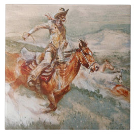 Azulejo De Cerâmica “A Caçada” Arte Ocidental por Edward Borein