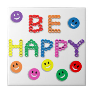 Azulejo De Cerâmica A cara esteja feliz