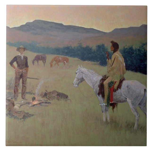 Azulejo De Cerâmica A Conversação, ou Duvidoso Empresa (óleo no canva (Frente)