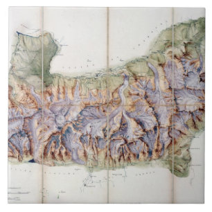 Azulejo De Cerâmica A corrente de Mont Blanc, de uma avaliação real