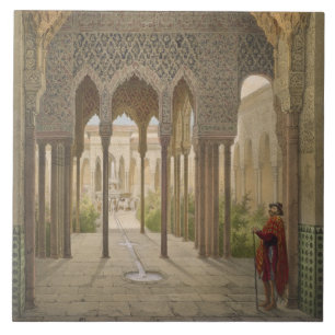 Azulejo De Cerâmica A corte dos leões, o Alhambra, Granada, 185