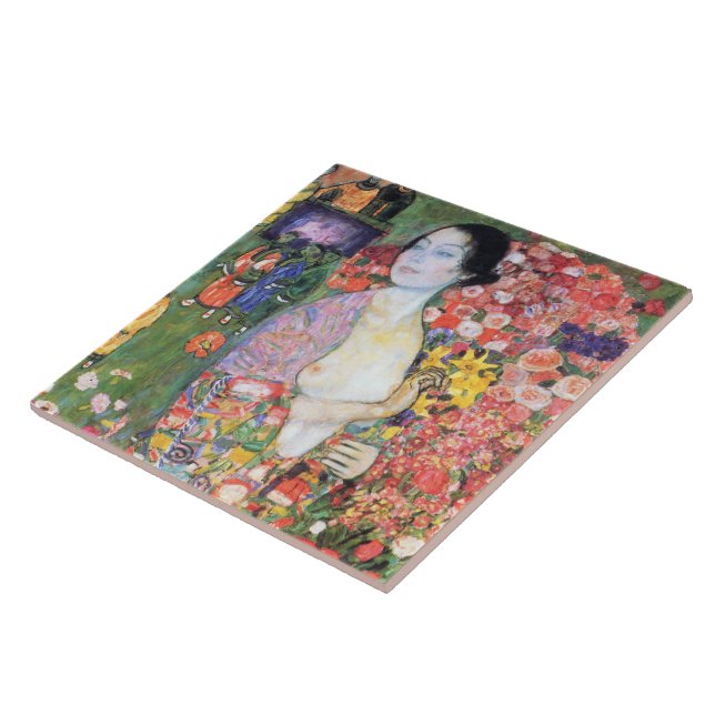 Azulejo De Cerâmica A Dançarina, Gustav Klimt (Lateral)