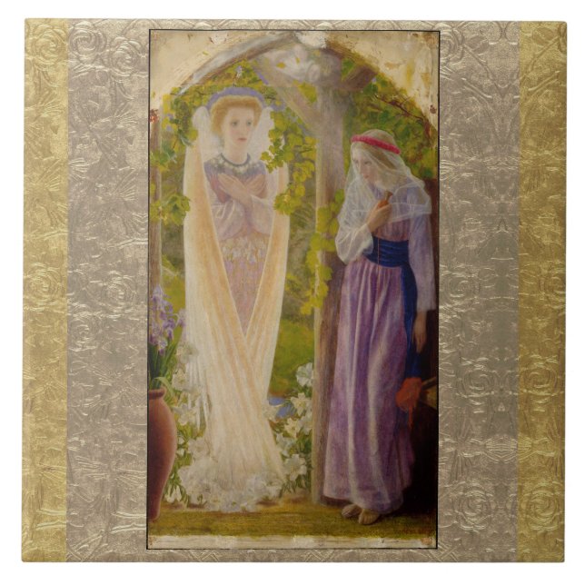 Azulejo De Cerâmica A Declaração De Arthur Hughes (Frente)