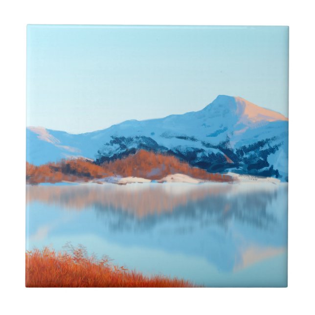 Azulejo De Cerâmica A despedida de inverno (Frente)