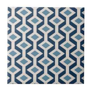 Azulejo De Cerâmica A era atômica inspirou o teste padrão geométric