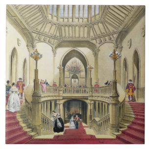 Azulejo De Cerâmica A escadaria grande, castelo de Windsor, 'de um