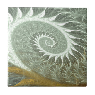 Azulejo De Cerâmica A espiral cósmica - espiral sagrado do ouro da