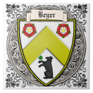 Azulejo De Cerâmica A família de Beyer (suiça/Saxony) arma-se