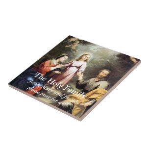 Azulejo De Cerâmica A família santamente