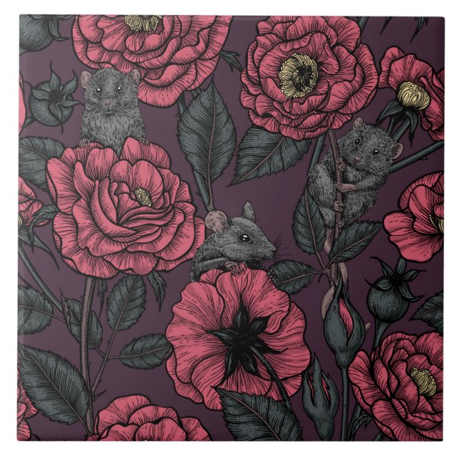 Azulejo De Cerâmica A festa dos ratos (Frente)