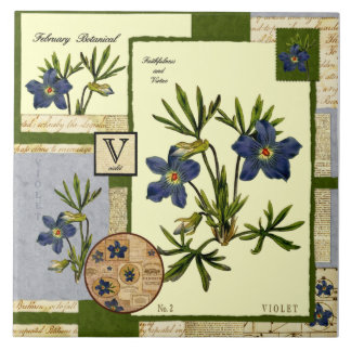 Azulejo De Cerâmica A flor de fevereiro