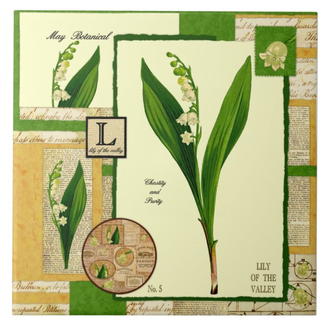 Azulejo De Cerâmica A flor de maio (Frente)