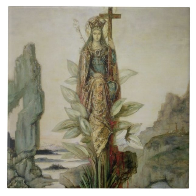 Azulejo De Cerâmica A flor místico (Frente)