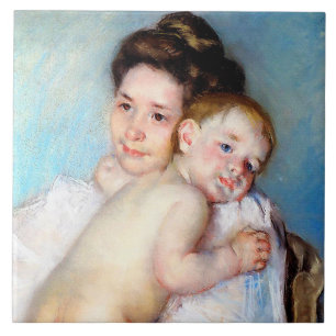 Azulejo De Cerâmica A Jovem Mãe, Cassatt