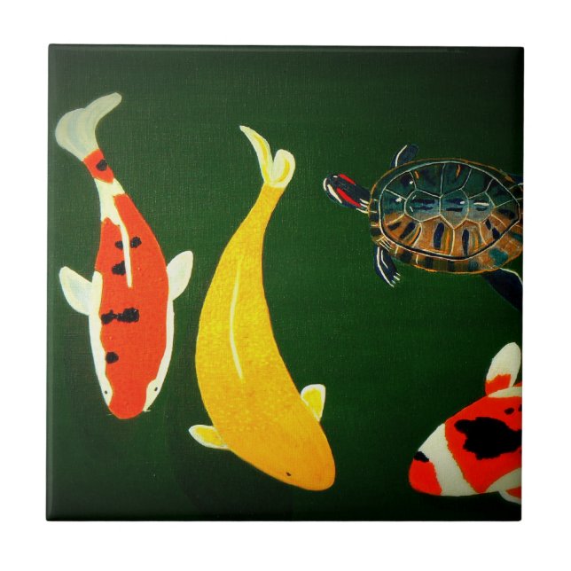 Azulejo De Cerâmica A lagoa calma (Frente)