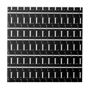 Azulejo De Cerâmica A letra inicial L do monograma, escolhe a cor do