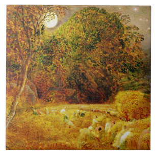 Azulejo De Cerâmica A lua cheia, 1833 (óleo no papel colocado no