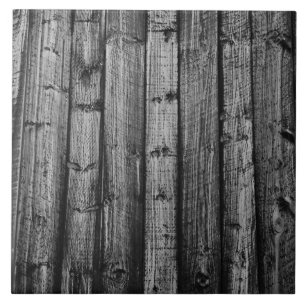 Azulejo De Cerâmica A madeira resistida cinza embarca a textura