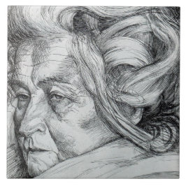 Azulejo De Cerâmica A Mãe (de Umberto Boccioni)