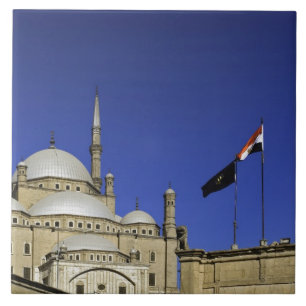Azulejo De Cerâmica A Mesquita de Muhammad Ali na Cidadela, também