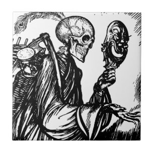 Azulejo De Cerâmica A morte chama