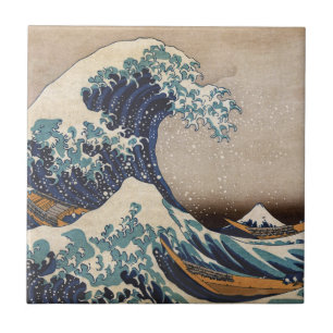 Azulejo De Cerâmica A onda do Excelente de Kanagawa