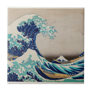 Azulejo De Cerâmica A onda do Excelente, famosa pintura japonesa