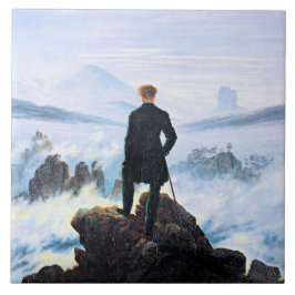 Azulejo De Cerâmica A pintura Wanderer, de belas artes.