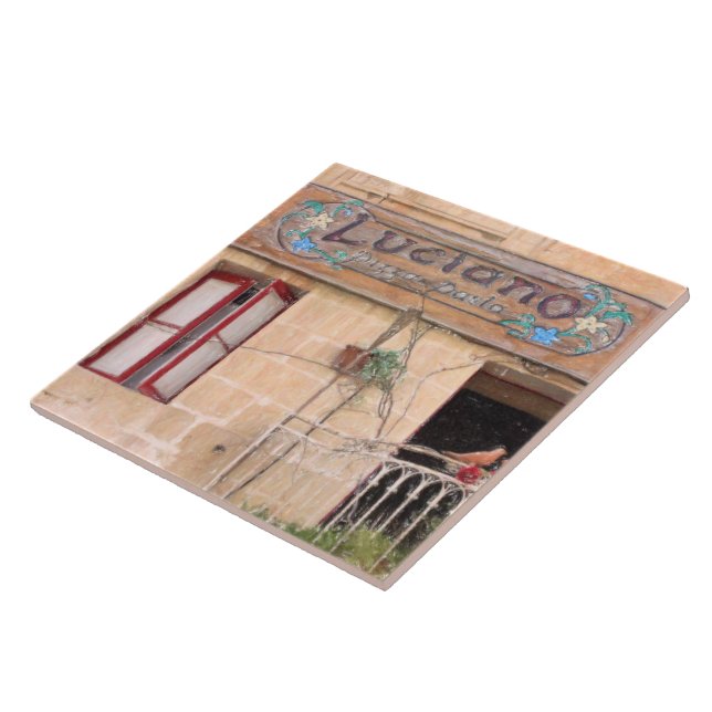 Azulejo De Cerâmica A pizza de Luciano (Lateral)