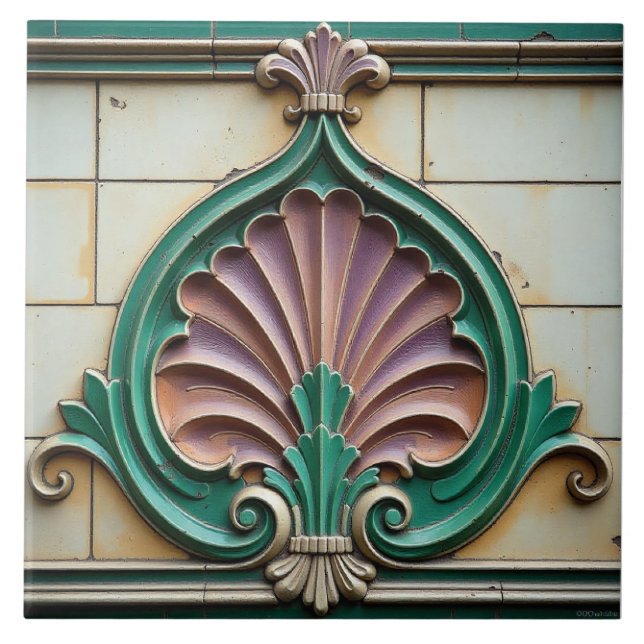 Azulejo De Cerâmica A Pluma do Grifo (Frente)