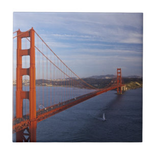 Azulejo De Cerâmica A Ponte Golden Gate a partir do Marin