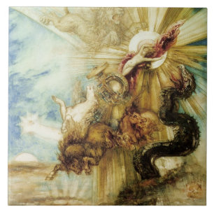 Azulejo De Cerâmica A queda do Phaethon (w/c no papel)