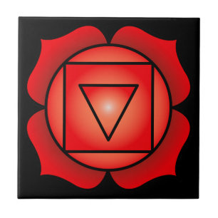 Azulejo De Cerâmica A raiz Chakra
