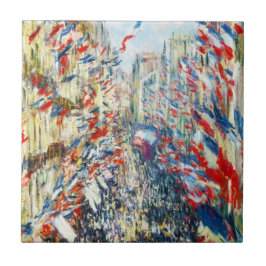 Azulejo De Cerâmica A rua Montorgueil, Paris, festival de junho