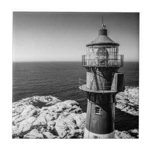 Azulejo De Cerâmica A sala da lanterna de um farol Bømlo Noruega