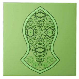 Azulejo De Cerâmica A sandália do profeta (verde)
