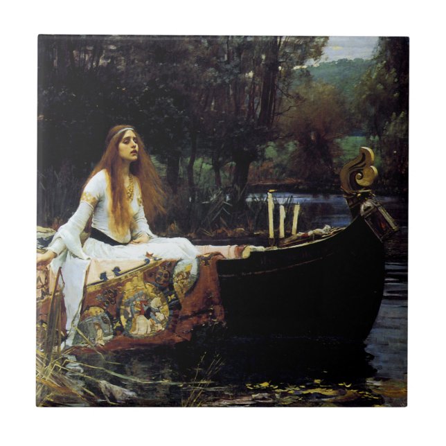 Azulejo De Cerâmica A Senhora do Shallot (Frente)