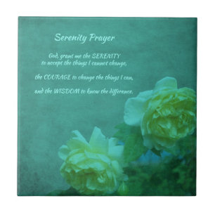 Azulejo De Cerâmica A Serenity Prayer Rosa Inspirational