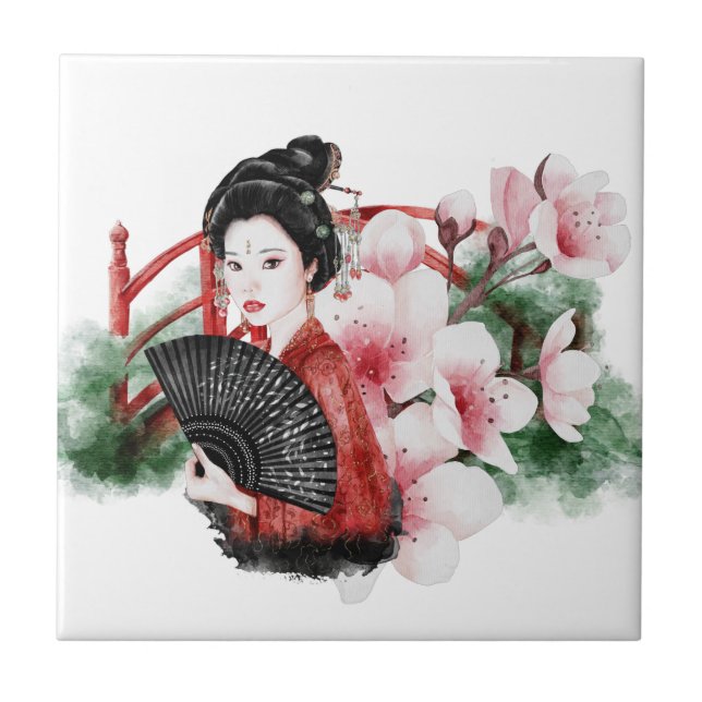 Azulejo De Cerâmica A Série Okinawa Design 38   (Frente)