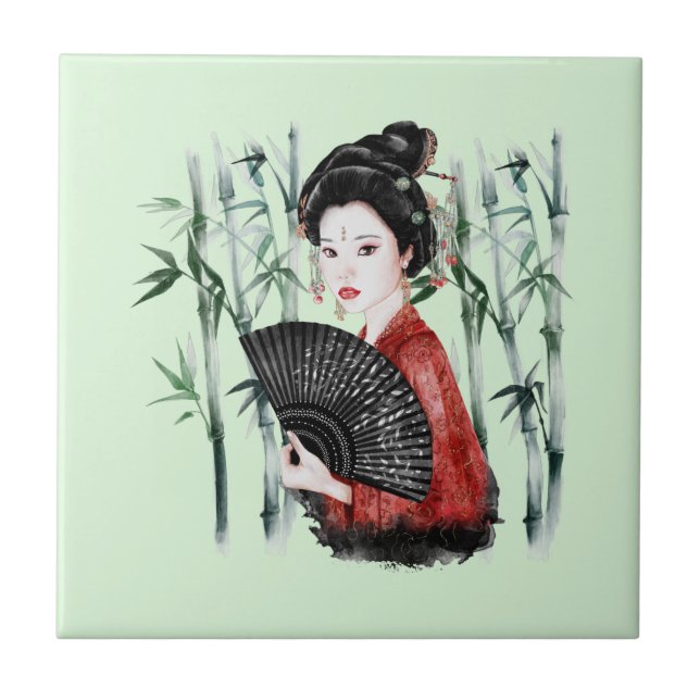 Azulejo De Cerâmica A Série Okinawa Design 40   (Frente)