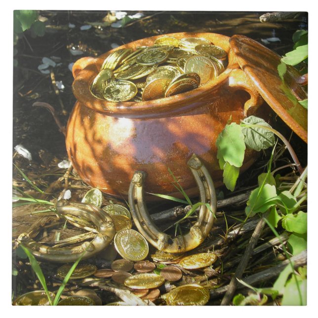 Azulejo De Cerâmica "A Sorte dos Irlandeses" (Frente)