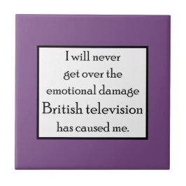 Azulejo De Cerâmica A televisão britânica me danificou emocionalmente.