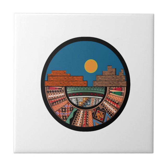 Azulejo De Cerâmica A terra abençoada (Frente)