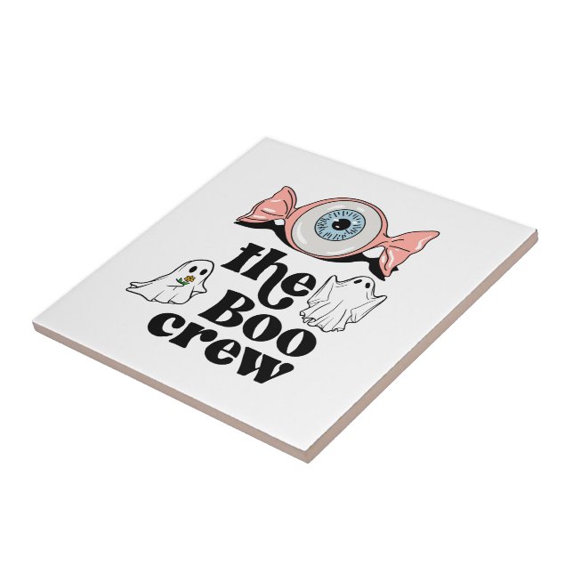 Azulejo De Cerâmica A Tripulação do Boo | Esquadrão Spooktacular de Ha (Lateral)