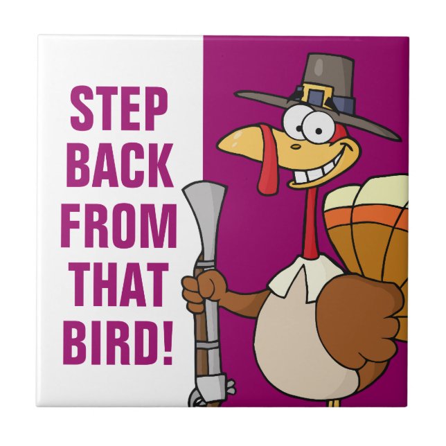 Azulejo De Cerâmica A Turquia Janta o Dia de Ação de Graças como refém (Frente)