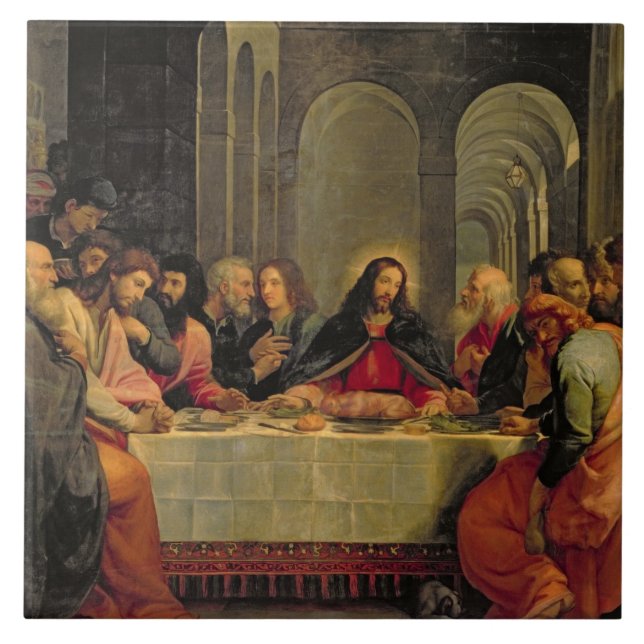 Azulejo De Cerâmica A última ceia 2 (Frente)