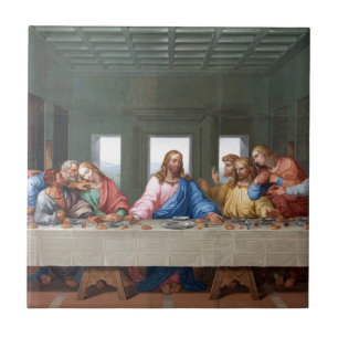 Azulejo De Cerâmica A última ceia por Leonardo da Vinci